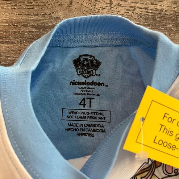 New Paw Patrol Pajamas 4T - Picture 2 of 2